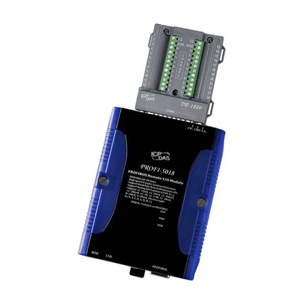 PROFI-5018/S PROFIBUS Remote I/O Module with 10-channel Thermocouple Input with High Voltage Protection