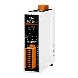 ECAT-2055 EtherCAT Slave I/O Module with Isolated 8-ch DI & 8-ch DO