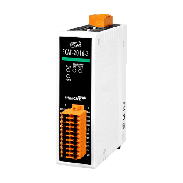 ECAT-2016-3 EtherCAT Slave I/O Module with 16-bit, 3-ch Strain Gauge