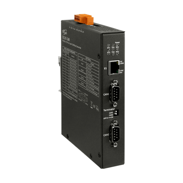 ECAN-240 Modbus to 2-port CAN Bus Gateway