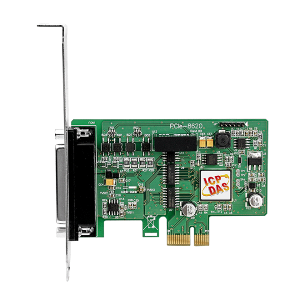 PCIe-8620 PCI Express, 200 kS/s, 8-ch, 16-bit Simultaneously Sampled AI Board with 4-ch Isolated DIO