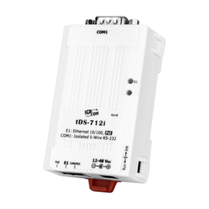 tDS-712i Tiny (1x Isolated RS-232, DB9 Male) Serial-to-Ethernet Device Server with PoE