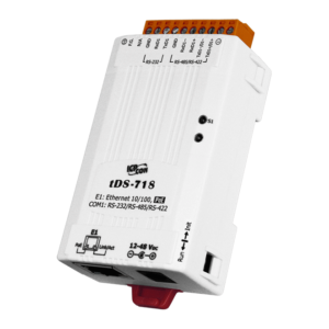 tDS-718 Tiny (1x RS-232/422/485) Serial-to-Ethernet Device Server with PoE