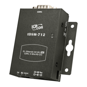 tDSM-712 Tiny (1x RS-232) Serial-to-Ethernet Device Server with PoE (Metal Case)