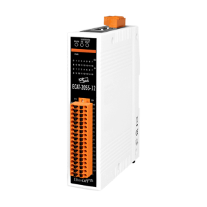 ECAT-2055-32 EtherCAT Slave I/O Module with Isolated 16-ch DI (Dry, Wet) & 16-ch DO (Sink, NPN)