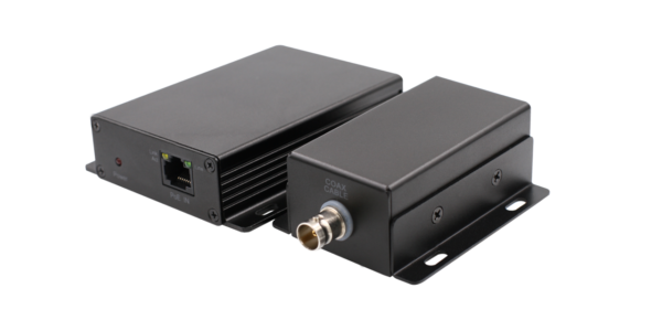 OT-PLC101POE/DC Mini PoE Extender over coax up to 500m, powered by 48-56VDC or PoE switch
