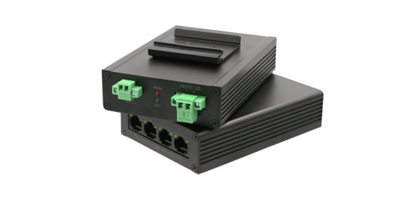 OT-PLC604-TL 4-Ch Din-rail Ethernet Extender over 2-wire up to 600m with Built-in Switch Function