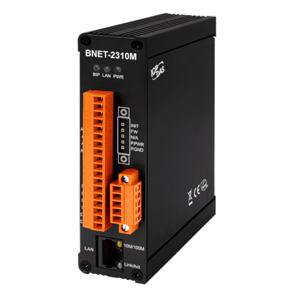 BNET-2310M Multifunction BACnet/IP I/O module with 4-ch AI, 2-ch AO, 4-ch DI & 4-ch DO