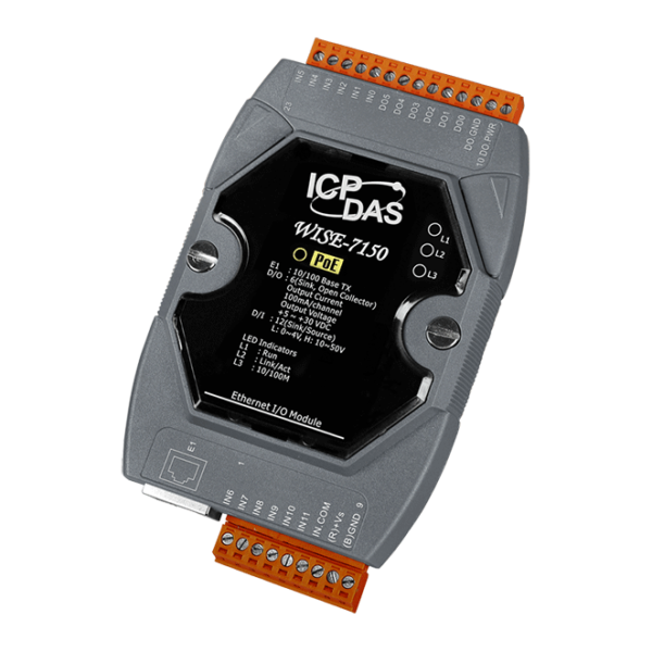 WISE-7150 Intelligent I/O Module with 12-ch DI & 6-ch DO