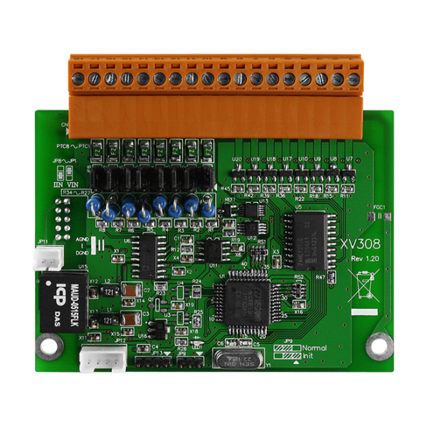 XV308 8-ch Isolated AI & 8-ch Isolated Universal Digital I/O Expansion Board