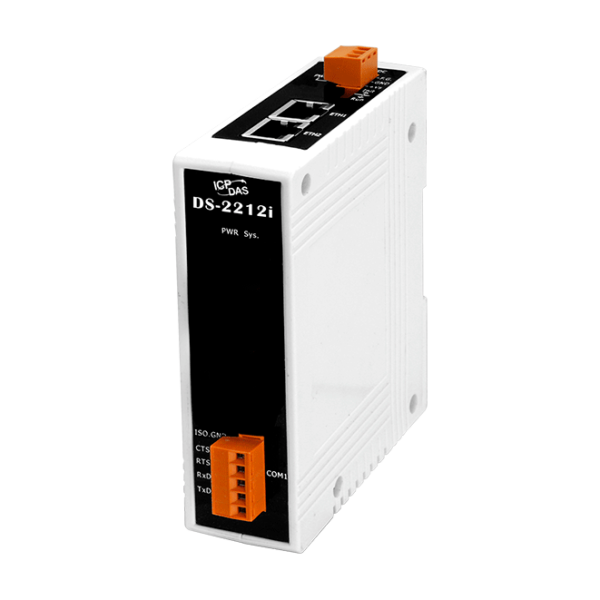 DS-2212i Device Server with 2-port Ethernet Switch & 1 Isolated RS-232 Port