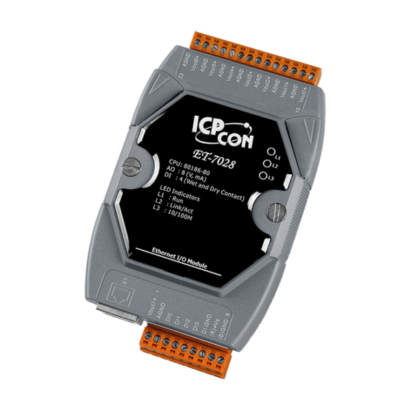 ET-7028 8-ch analog output module