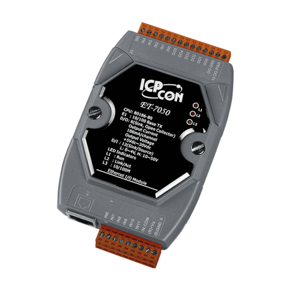 ET-7050 12-channel DI & 6-channel DO with 32-bit Counters