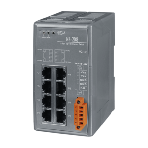 NS-208 Unmanaged 8-Port Industrial 10/100 Base-TX Ethernet Switch