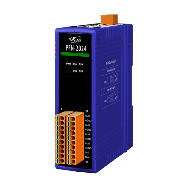 PFN-2024 PROFINET I/O Module (4-channel Isolated Analog Output Module ...