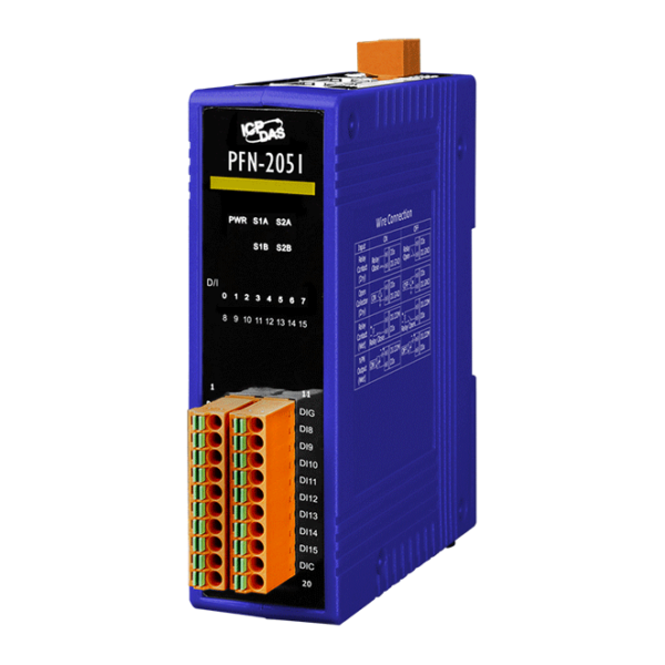 PFN-2051 PROFINET I/O Module (Isolated 16-ch DI)
