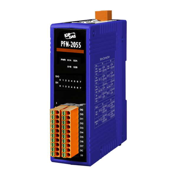 PFN-2055 PROFINET I/O Module (Isolated 8-ch DI & 8-ch DO)