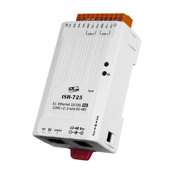 tSH-725 Tiny (2x RS-485) Serial Port Converter with PoE