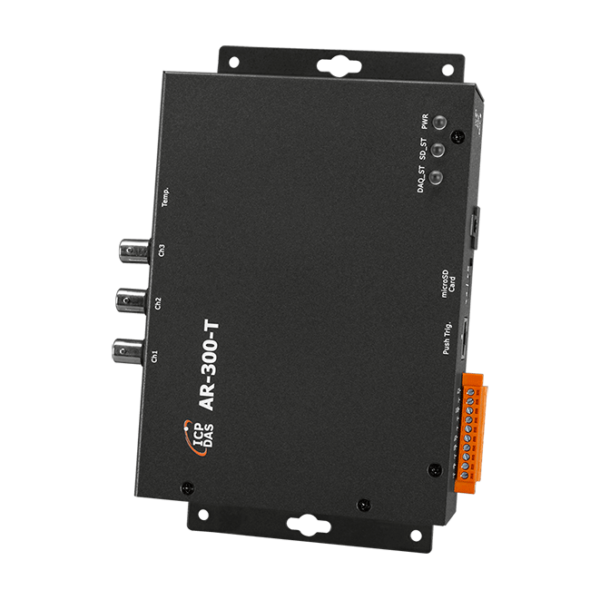 AR-300-T Accelerometer Datalogger Device with 3-ch IEPE Input & 1-ch Thermistor Input
