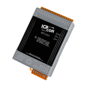 ET-7217 Ethernet I/O Module with 2-port Ethernet Switch, 8-ch RMS Input & 4-ch DO