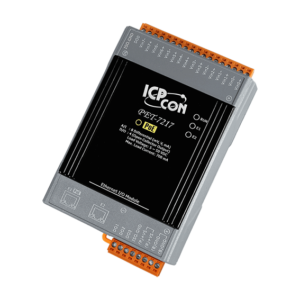 PET-7217 Ethernet I/O Module with 2-port Ethernet Switch, 8-ch RMS Input & 4-ch DO (PoE)