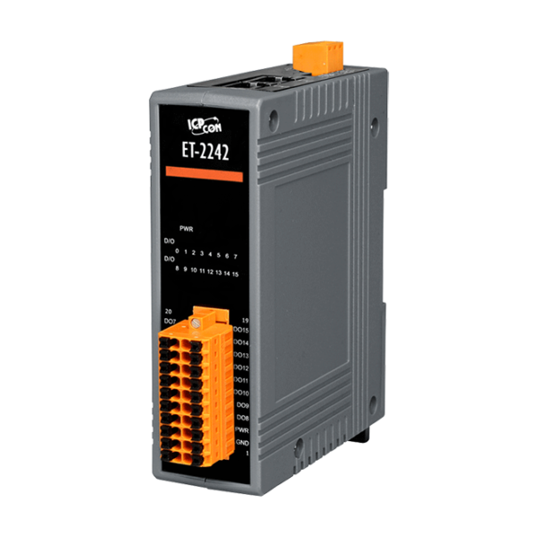ET-2242 Ethernet I/O Module with 16-ch Sink-type DO