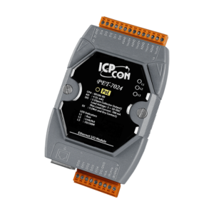 PET-7024 PoE I/O Module with 4-ch AO, 5-ch DI & 5-ch DO
