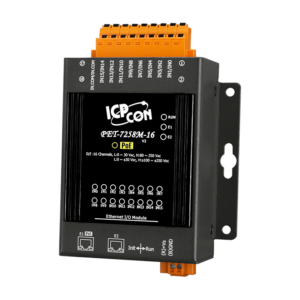 PET-7258M-16 Ethernet I/O Module with 2-port Ethernet Switch and 16-ch Isolated DI, PoE