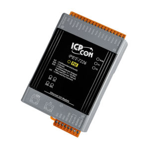 PET-7226 PoE Ethernet I/O Module with 2-port Ethernet Switch, 6-ch AI, 2-ch AO, 2-ch DI and 2-ch DO