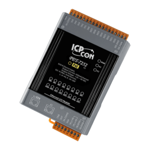 PET-7252 PoE Ethernet I/O Module with 2-port Ethernet Switch, 8-ch DI and 8-ch DO