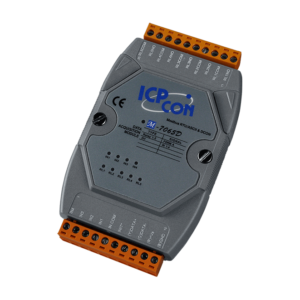 M-7065D 4-ch Isolated (Wet, 4~30 VDC) DI and 5-ch Power Relay Module with LED Display, using DCON and Modbus Protocols