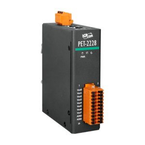 PET-2228 PoE Ethernet I/O Module, 12-bit with 8-ch Analog Output