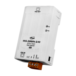 tNS-200IN-24V 10/100 Base-TX PoE injector, +24 VDC input, PoE 15.4W
