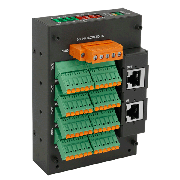 EC2-P16C16 EtherCAT Slave I/O Module with Isolated 16-channel Digital Inputs & 16-channel Digital Outputs