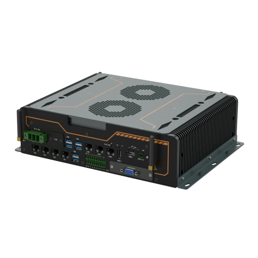 BRAV-7601/S002-i3 AI Edge Computing System with Intel Core i3-10100E processor & 16G DDR4, 4*PoE+, 4*USB3.2, 2*HDMI, 1*VGA and expansion slots