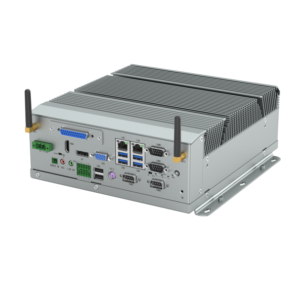 KMDA-3610-S001-G4 Fanless Box PC with optional Intel® Skylake-S or Kabylake-S G4400 CPU, 4G DDR4, 2*G-LAN, 4*COM, 4* USB3.0, 3*USB2.0, 8+16bit DIO ,1*PS2, 1*Mini PCIe & DP/HDMI/VGA, Audio/Mic