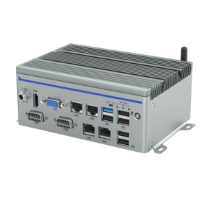KMDA-2602-S001-4G Fanless Embedded Box Computer with Intel Celeron J1900 CPU, DDR3L 4GB, 4*LAN, 1*USB3.0, 6*USB2.0, 6*COM, 8-bit DIO,1*HDMI, 1*VGA, Audio out, 1*I-port, 1*2.5" drive bay, 1*mSATA & DC 9~36V