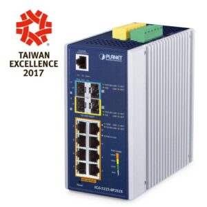 IGS-5225-8P2S2X Industrial L3 8-Port 10/100/1000T 802.3at PoE + 2-Port 1G/2.5G SFP + 2-Port 10G SFP+ Managed Ethernet Switch