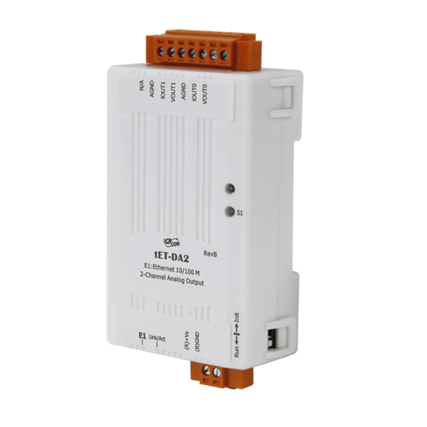 tET-DA2 Tiny Ethernet Module with Isolated 2-ch AO
