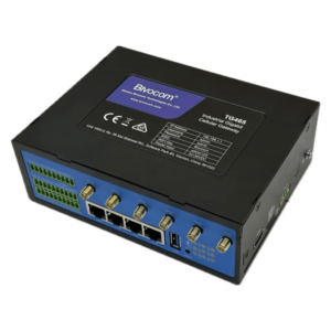 TG465-LF 4G LTE Edge Gateway with 4-GbE, 1-RS232, 6-RS485, 3-DI, 2-Relay output, 1-USB & 1-TF