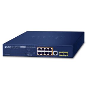 GS-4210-8P2S 8-Port 10/100/1000T 802.3at PoE + 2-Port 100/1000X SFP Managed Switch