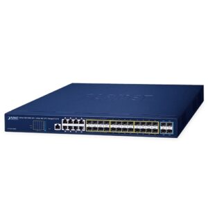 GS-5220-16S8CR L2+ 24-Port 100/1000X SFP + 8-Port Shared TP + 4-Port 10G SFP+ Managed Switch