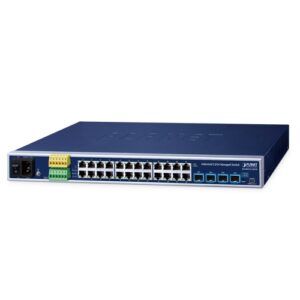 IGS-R4215-24P4X Industrial L2+ 24-Port 10/100/1000T 802.3at PoE + 4-Port 10G SFP+ Managed Ethernet Switch
