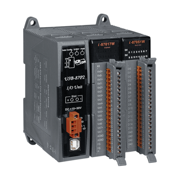 USB-87P2 2-slot USB I/O Expansion Unit with Intelligent CPU Module