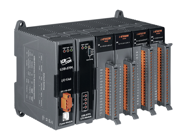 USB-87P4 4-slot USB I/O Expansion Unit with Intelligent CPU Module