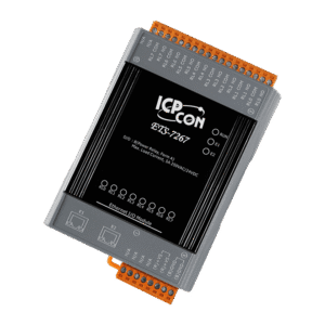 ETS-7267 Ethernet I/O Module with 2-port Ethernet Switch & 8-ch Power Relay