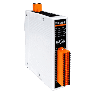 USB-2255-32 USB I/O Module with Isolated 16-ch DI (Dry, Wet) & 16-ch DO (Sink, NPN)