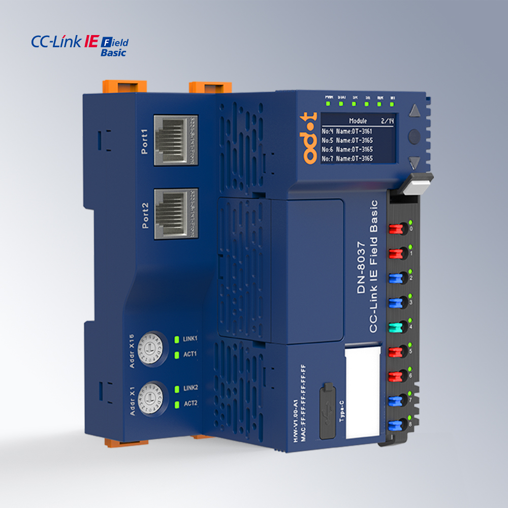 ODOT DN-8037 CC-Link IE Field Basic Network Adapter with Dual Network Port Switch